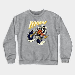 badass cat Crewneck Sweatshirt